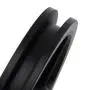 Sliding Door Pulley, Sliding Barn Door Hardware Hanger 2pcs American Barn Door Hanging Rail Pulley Track Carbon Steel Roller Kit Black