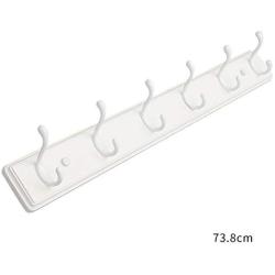 Clothes Hook Hanger Wall Hanging Bedroom Wall Shelf Door Back Hook Coat Hook Creative Coat Hook Wall White (Size : 73.8cm)