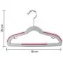 RYYAIYL Extra Strong 10 Pack Plastic Hangers for Baby and Kids, Durable Children Clothes Hangers with Non-Slip Pads, Great for Any Baby Clothes/11.8x7.87inches (Color : Blue)