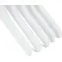 Nature Smile Kids Baby Children Toddler Wooden Shirt Coat Hangers with Notches and Anti-rust Chrome Hook Pack of 10 (White)