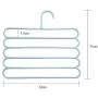 Pants Hangers Holders Multifunction Trousers Hanger Storage Rack Clothes Hanger Tie Scarfs Belt Towel Non-Slip Magic Hanger 10PC Random Color