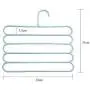 Pants Hangers Holders Multifunction Trousers Hanger Storage Rack Clothes Hanger Tie Scarfs Belt Towel Non-Slip Magic Hanger 10PC Random Color