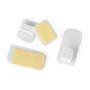 QVQQ Remote Control Holder Hook, 4 Set Wall Mount Storage Sticky White Plastic Hook with Strong Self Adhesive and Hanging Buckle, TV Air Conditioner Remote Control Keys Organizer Hanger