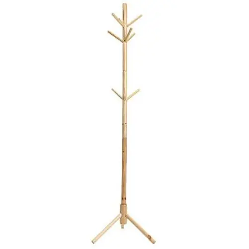 Coat Rack, pollyhb Wooden Free-standing Coat Rack for Hats Scarves Clothes and Handbags, Tree Shape Hangers Rack with 9 Hook-painted