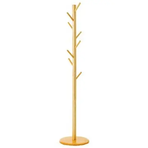 Dika UK Coat Racks Free Standing Wooden Solid Wood Coat Rack Landing Simple Clothes Hanger Bedroom Finishing Rack Living Room Storage Rack Hanging Clothes(Square Columns Section)