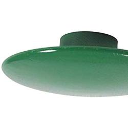 Wood Dots Coat Hooks Flat Round Shape Bright Color Wall Mounted Wall Hanger, Scatter The Wall to Display Hats, Scarves,Clothes(10 Colors) - Green L