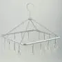 XMZFQ Hanging Drying Rack Aluminum Sock Hanger Rotating Hooks Clothes Drying Rack with 16 Clips for Socks Underwear Insoles Gloves XMZFQ Hanging Drying Rack Aluminum Sock Hanger Rotating Hooks Clothes Drying Rack with 16 Clips for Socks Underwear Insoles Gloves