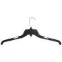 Hangon Recycled Plastic with Notches Shirt Hangers, 19 Inch, Black, 10 Pack Hangon Recycled Plastic with Notches Shirt Hangers, 19 Inch, Black, 10 Pack