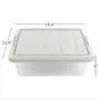 Wekiog Versatile Storage Organizer Plastic Bins with Lids, White 2 Packs, 14 Quart. Wekiog Versatile Storage Organizer Plastic Bins with Lids, White 2 Packs, 14 Quart.