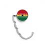 Ghana Country Flag Name Table Hook Folding Bag Desk Hanger Foldable Holder