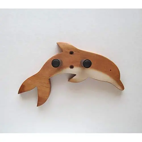 Dolphin Ukulele Wall Mount Hanger, Luau Party Decor, Instrument Holder