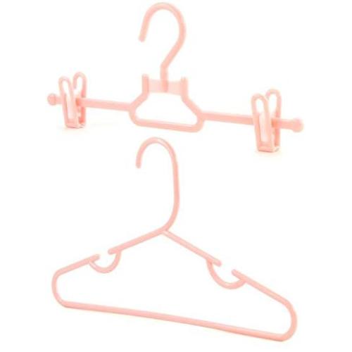 HANGERWORLD 20 Pink 11.8inch Plastic Kids Coat Clothes Garment Top Clip Hangers Closet Set Baby Toddler HANGERWORLD 20 Pink 11.8inch Plastic Kids Coat Clothes Garment Top Clip Hangers Closet Set Baby Toddler
