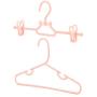 HANGERWORLD 20 Pink 11.8inch Plastic Kids Coat Clothes Garment Top Clip Hangers Closet Set Baby Toddler HANGERWORLD 20 Pink 11.8inch Plastic Kids Coat Clothes Garment Top Clip Hangers Closet Set Baby Toddler