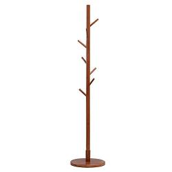 MAFYU Coat Rack European Solid Wood Floor Hanger Hanger Simple Bedroom Clothes Storage Rack Living Room Drying Hanger