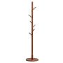 MAFYU Coat Rack European Solid Wood Floor Hanger Hanger Simple Bedroom Clothes Storage Rack Living Room Drying Hanger