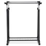 Heize best price Double Bar Adjustable Garment Rack Rolling Clothes Hanger with Shoe Rack Portable (U.S. Stock) Heize best price Double Bar Adjustable Garment Rack Rolling Clothes Hanger with Shoe Rack Portable (U.S. Stock)