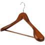 UNBRUVO High-Grade Wide Shoulder Wooden Coat Hangers - Solid Wood Suit Hanger,360° Swivel Hook,for Dress Coat, Jacket, Blouse (G, 45x6x24cm)