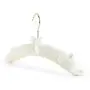 HANGERWORLD 10 Ivory 17inch Satin Padded Top Coat Clothes Wedding Garment Dress Hangers with Buttons HANGERWORLD 10 Ivory 17inch Satin Padded Top Coat Clothes Wedding Garment Dress Hangers with Buttons