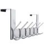 WEBI Over The Door Hook Door Hanger:Over The Door Towel Rack with 6 Hooks for Hanging Coats,Door Coat Hanger Towel Hanger Over Door Coat Rack for Towels,Clothes,Back of Bathroom,Silver WEBI Over The Door Hook Door Hanger:Over The Door Towel Rack with 6 Hooks for Hanging Coats,Door Coat Hanger Towel Hanger Over Door Coat Rack for Towels,Clothes,Back of Bathroom,Silver