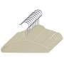 Utopia Home Kids Velvet Bulk Hangers - Small Clothes Hanger - Non Slip - Space Saver - Ivory Color (Bulk Pack of 100)