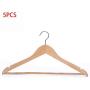 5 Pcs Wooden Adult Clothes Hangers for Jeans Pants Coat Hanger Home Storage Holder Dress Long Racks