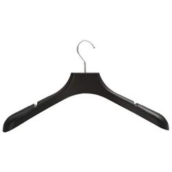 CHAONAO Black Suit Hangers Plastic Non-Slip Wide Shoulder Clothes Hanger for Coats, Jacket, Pants, and Dress Clothes,A,40pcs