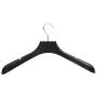 CHAONAO Black Suit Hangers Plastic Non-Slip Wide Shoulder Clothes Hanger for Coats, Jacket, Pants, and Dress Clothes,B,40pcs