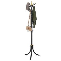 Lavany Metal Tree Coat Rack Stand,14 Rotating Plastic Hooks Free Standing Coat Rack, Hallway/Entryway Coat Hanger Stand for Clothes, Suits, Accessories,US Stock