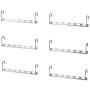 10PC Multi-Functional Stainless Iron Closet Hook Cloth Hanger Wardrobe Organizer Space Saver Hanger Decoration