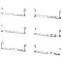 10PC Multi-Functional Stainless Iron Closet Hook Cloth Hanger Wardrobe Organizer Space Saver Hanger Decoration