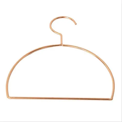KIPB Clothes Hanger Semicircle Shape Tie Bedroom Coat Belts Shop Organizer Holder Scarf Metal Storage Rack Towel Home Rose Gold