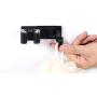 Z metnal Broom Mop Holder with Single Hook, Cleaning Cloth Hanger, Matte Black, Stainless Steel, Wall Mounted