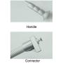 Lift Pull Down Adjustable Width Hanger,Wardrobe Clothes Hanging Rail (54-124cm) (Size : 54-69cm)