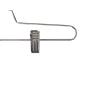 NAHANCO SLD-PANTHU 14” Heavy Duty Commercial Steel Metal Skirt Pant Hanger Chrome (Pack of 25)
