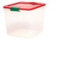 Homz 31 Quart Latching Bin Holiday Clear Storage Container with Lid, Medium(pack of 8)