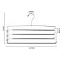 FeeraHozer 3Pack Pants Hangers Space Saving Non Slip Stainless Steel Clothes Hangers Closet Organizer Hanger for Pants Jeans Trousers Scarf Hanging FeeraHozer 3Pack Pants Hangers Space Saving Non Slip Stainless Steel Clothes Hangers Closet Organizer Hanger for Pants Jeans Trousers Scarf Hanging