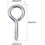 uxcell 1.6 inches Screw Eye Hooks Self Tapping Screws Carbon Steel Screw-in Hanger Eye-Shape Ring Hooks 30pcs uxcell 1.6 inches Screw Eye Hooks Self Tapping Screws Carbon Steel Screw-in Hanger Eye-Shape Ring Hooks 30pcs
