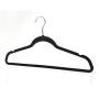 Michael Graves Design Ultra-Thin Non-Slip Velvet Clothing Hangers, Flocked & Durable, Closet Space Saving, for Garments, Suits, Dresses, Pants, Shirts, Coats, 25 Pack (Black)