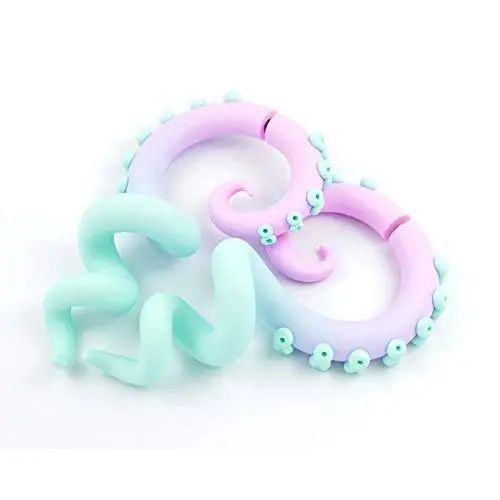 Menhera Fairy Kei Yami Kawaii Sweet Lolita Tentacle Earrings Pastel Creepy Jewelry Harajuku Disney Fake Faux Gauge Plug Goth Ear Hangers Kpop Anime Decora Octopus Tunnels Stretchers Tapers Piercings Menhera Fairy Kei Yami Kawaii Sweet Lolita Tentacle Earrings Pastel Creepy Jewelry Harajuku Disney Fake Faux Gauge Plug Goth Ear Hangers Kpop Anime Decora Octopus Tunnels Stretchers Tapers Piercings