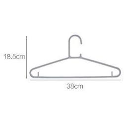 SAASNY Premium Quality Plastic Standard Hangers,The Hanger Store 20 Gray Strong Heavy Duty Plastic Coat Hangers for Suit,Trouser Etc Garment Clothes Hanger for Coat,Jacket,Shirt,Dress,Trousers