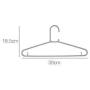 SAASNY Premium Quality Plastic Standard Hangers,The Hanger Store 20 Gray Strong Heavy Duty Plastic Coat Hangers for Suit,Trouser Etc Garment Clothes Hanger for Coat,Jacket,Shirt,Dress,Trousers