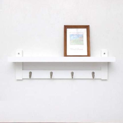 XMZFQ Coat Hook Rack Heavy Duty Wall Mounted Hanger Clothes Hook Entryway Bamboo Decorative Wall Hooks for Jackets Hats Robes Towels Keys,C,4Hooks