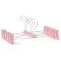 Non-Slip Plastic Hanger Pants Pants Pants Skirt Skirt Clip Hanger Pants Clip Drying Clothes Hanging Clothing Store Rack 10 Pack FANJIANI (Color : Pink)
