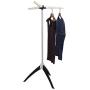 Seasonfall Foldable Clothes Drying Rack Laundry Airer Rail Tripod Hanger Stand with 3 Arms Portable Garment Racks Indoor Outdoor Up to 63 Hangers