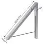 ZHCKyee Foldable Wall Mounted Clothes Hanger Garment Rack Rail Dryer Closet Storage ZHCKyee Foldable Wall Mounted Clothes Hanger Garment Rack Rail Dryer Closet Storage
