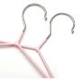 High-tech type 10pcs/lot Stainless Steel Clothes Hanger Non Slip Space Saving Clothes Hangers with Hook,Orange