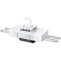Wgwioo Portable Mini Dryer, No Need to Install Quick-Drying Clothes Multi-Dimensional Hangers, with Thermostat and Timer 380W, White Mute