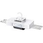 Wgwioo Portable Mini Dryer, No Need to Install Quick-Drying Clothes Multi-Dimensional Hangers, with Thermostat and Timer 380W, White Mute