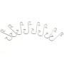 RuiLing 100pcs Metal S Hooks DIY Christmas Tree Decoration Pendants Ornaments Hanging Hooks Multi-Function S-Shaped Hook Hanger Silver