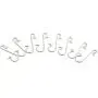 RuiLing 100pcs Metal S Hooks DIY Christmas Tree Decoration Pendants Ornaments Hanging Hooks Multi-Function S-Shaped Hook Hanger Silver